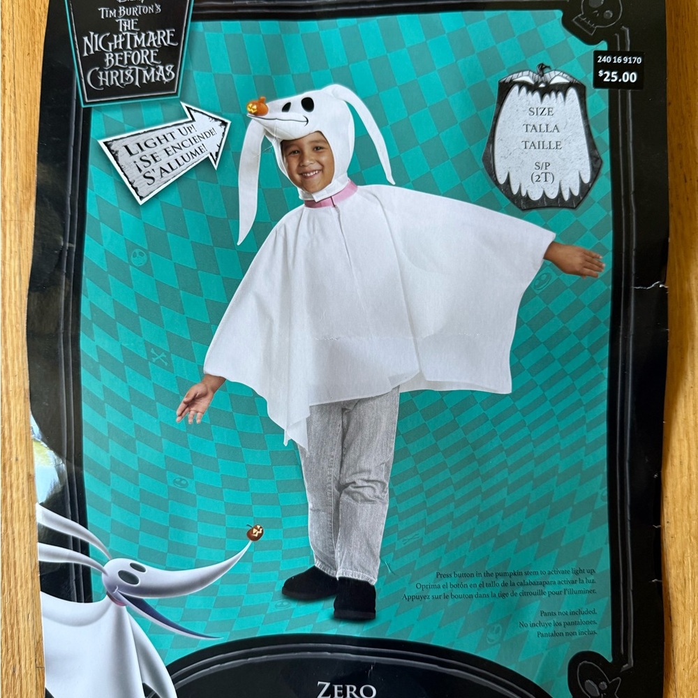 Disguise Zero Kids Costume - White and Gray 2T